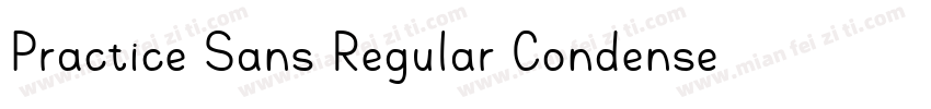 Practice Sans Regular Condensed字体转换